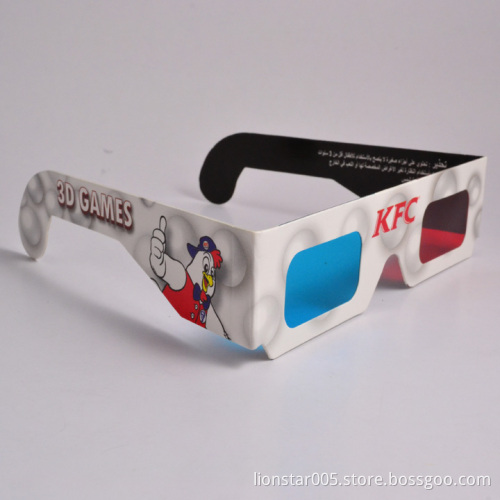 Fantastic paper red cyan 3d glasses